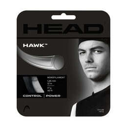 Tenisové Struny HEAD Hawk 12m grau